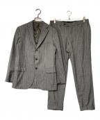 Belvest×BARNEYS NEWYORKベルヴェスト×バーニーズ・ニューヨーク）の古着「super 120's ストライプセットアップスーツ イタリア製」｜グレー