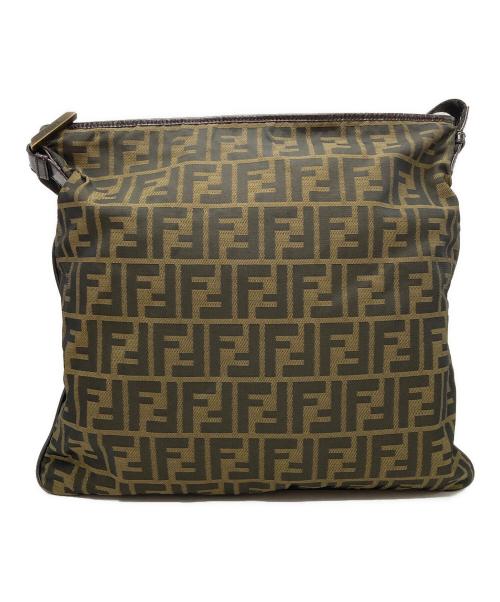 FENDI（フェンディ）FENDI (フェンディ) ズッカ柄 ショルダーバッグ ブラウンの古着・服飾アイテム