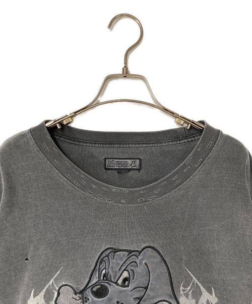 GALFY（ガルフィー）GALFY (ガルフィー) 染め染めわんちゃんボロボロ Tee グレー サイズ:大型犬の古着・服飾アイテム