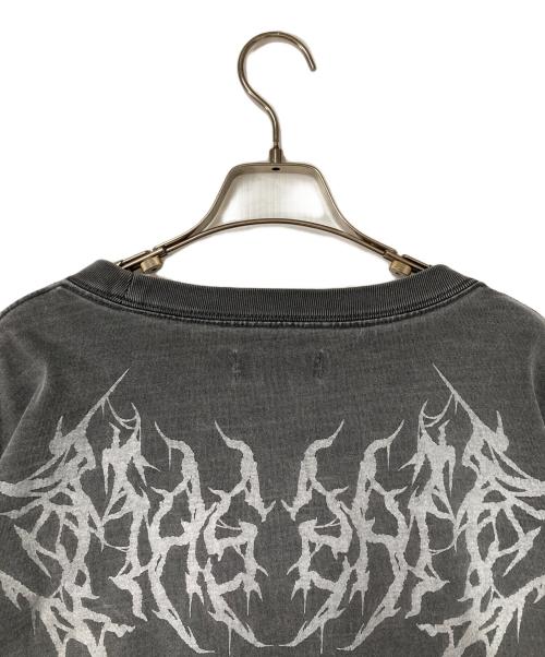 GALFY（ガルフィー）GALFY (ガルフィー) 染め染めわんちゃんボロボロ Tee グレー サイズ:大型犬の古着・服飾アイテム