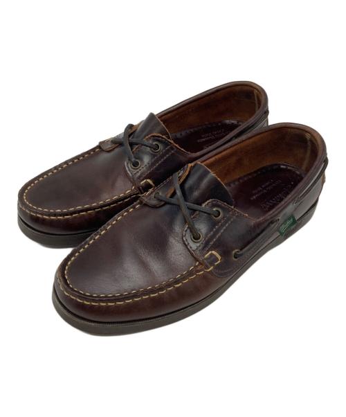 PARABOOT（パラブーツ）PARABOOT (パラブーツ) BARTH/MARINE デッキシューズ ブラウン サイズ:6 1/2の古着・服飾アイテム