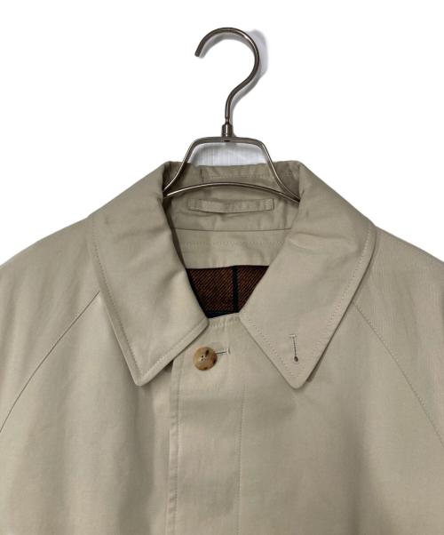GRENFELL（グレンフェル）GRENFELL (グレンフェル) SLIM CAMPBELL ライナー付比翼ステンカラーコート JOHNSTONS製ライナー ベージュ サイズ:36の古着・服飾アイテム