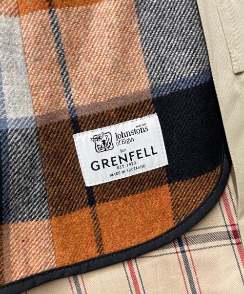 GRENFELL（グレンフェル）GRENFELL (グレンフェル) SLIM CAMPBELL ライナー付比翼ステンカラーコート JOHNSTONS製ライナー ベージュ サイズ:36の古着・服飾アイテム