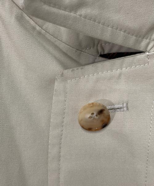 GRENFELL（グレンフェル）GRENFELL (グレンフェル) SLIM CAMPBELL ライナー付比翼ステンカラーコート JOHNSTONS製ライナー ベージュ サイズ:36の古着・服飾アイテム