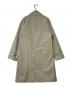 GRENFELL (グレンフェル) SLIM CAMPBELL ライナー付比翼ステンカラーコート JOHNSTONS製ライナー ベージュ サイズ:36：50000円