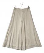 theoryセオリー）の古着「SATIN CREPE WIDE A LEG PNT」｜アイボリー