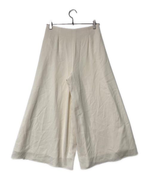 theory（セオリー）theory (セオリー) SATIN CREPE WIDE A LEG PNT アイボリー サイズ:2の古着・服飾アイテム