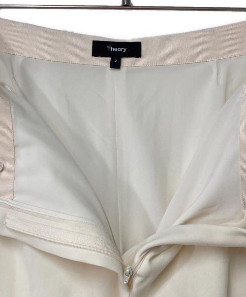 theory（セオリー）theory (セオリー) SATIN CREPE WIDE A LEG PNT アイボリー サイズ:2の古着・服飾アイテム