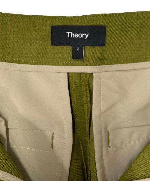 theory（セオリー）theory (セオリー) City Twill Deep Pleated Pant オリーブ サイズ:2の古着・服飾アイテム