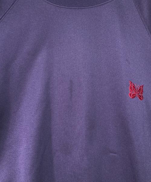 Needles（ニードルズ）Needles (ニードルズ) Track Crew Neck Shirt パープル×レッド サイズ:Lの古着・服飾アイテム