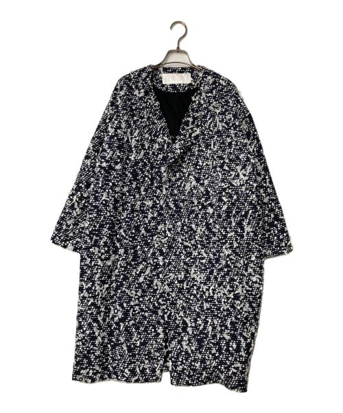 nooy（ヌーイ）nooy (ヌーイ) ツイードコート ネイビー×ホワイト サイズ:-の古着・服飾アイテム