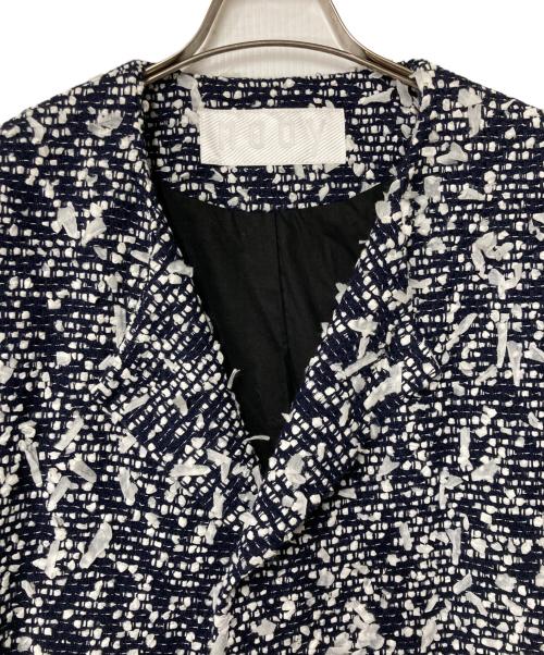 nooy（ヌーイ）nooy (ヌーイ) ツイードコート ネイビー×ホワイト サイズ:-の古着・服飾アイテム