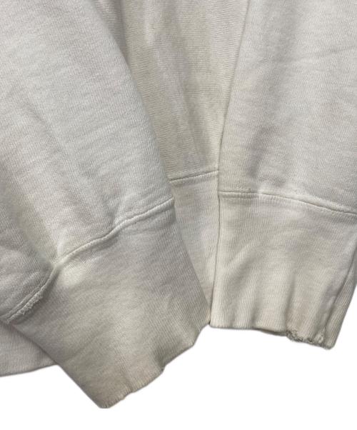 Champion REVERSE WEAVE（チャンピオン リバース ウィーブ）Champion REVERSE WEAVE (チャンピオン リバース ウィーブ) 80's  2段プリントリバースウィーブスウェット アイボリー サイズ:Lの古着・服飾アイテム