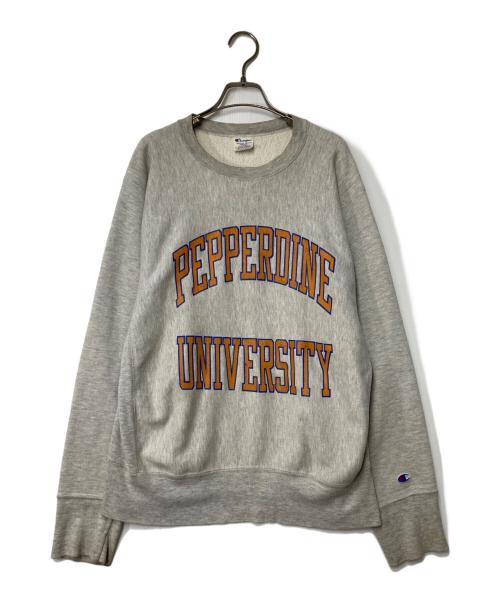 Champion REVERSE WEAVE（チャンピオン リバース ウィーブ）Champion REVERSE WEAVE (チャンピオン リバース ウィーブ) 80’s PEPPERDINE UNIVERSITY リバースウィーブスウェット USA製 グレー サイズ:Lの古着・服飾アイテム
