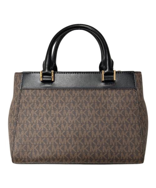 MICHAEL KORS（マイケル・コース）MICHAEL KORS (マイケルコース) シグネチャー2WAYショルダーバッグ ブラウン×ブラックの古着・服飾アイテム