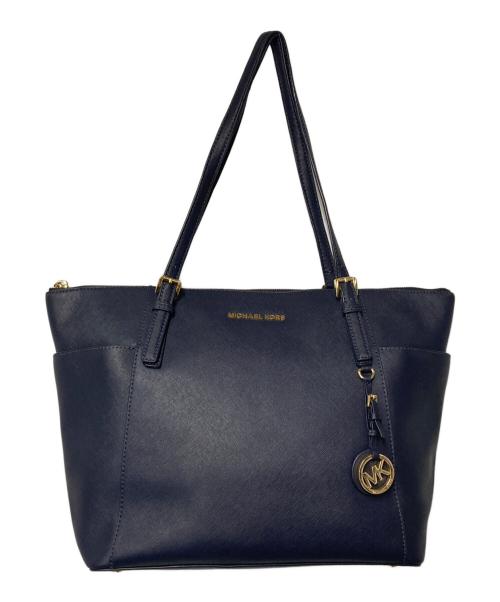 MICHAEL KORS（マイケル・コース）MICHAEL KORS (マイケルコース) トートバッグ ネイビーの古着・服飾アイテム