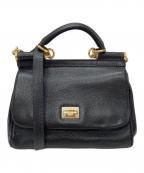 DOLCE & GABBANAドルチェ＆ガッバーナ）の古着「SICILY 2WAY ショルダーバッグ」｜ブラック