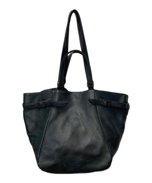 Y's（ワイズ）Y's (ワイズ) 2WAY レザートートバッグ ブラックの古着・服飾アイテム