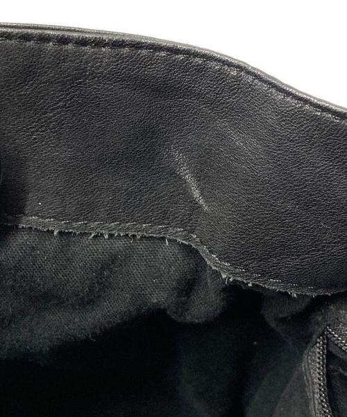 Y's（ワイズ）Y's (ワイズ) 2WAY レザートートバッグ ブラックの古着・服飾アイテム