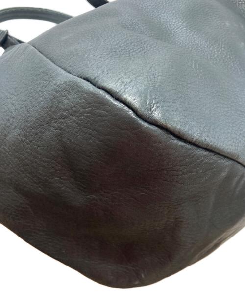 Y's（ワイズ）Y's (ワイズ) 2WAY レザートートバッグ ブラックの古着・服飾アイテム