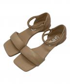 SHISEIシセイ）の古着「ストラップフラットサンダル」｜ベージュ