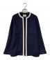 IENA（イエナ）の古着「Wクロス トリミングジャケット」｜ネイビー