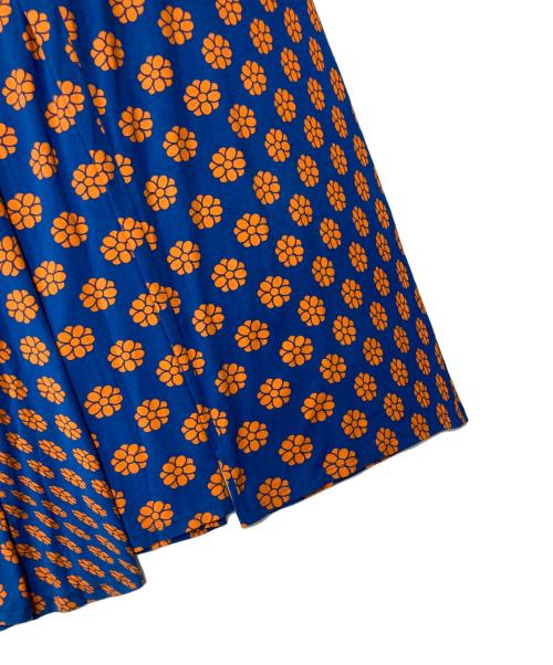 MM6 Maison Margiela（エムエムシックスメゾンマルジェラ）MM6 Maison Margiela (エムエムシックスメゾンマルジェラ) 19SS フラワープリントパンツ ブルー×オレンジ サイズ:XSの古着・服飾アイテム