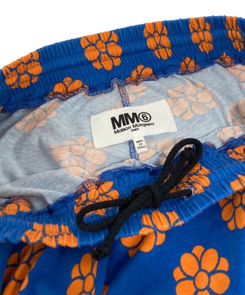 MM6 Maison Margiela（エムエムシックスメゾンマルジェラ）MM6 Maison Margiela (エムエムシックスメゾンマルジェラ) 19SS フラワープリントパンツ ブルー×オレンジ サイズ:XSの古着・服飾アイテム