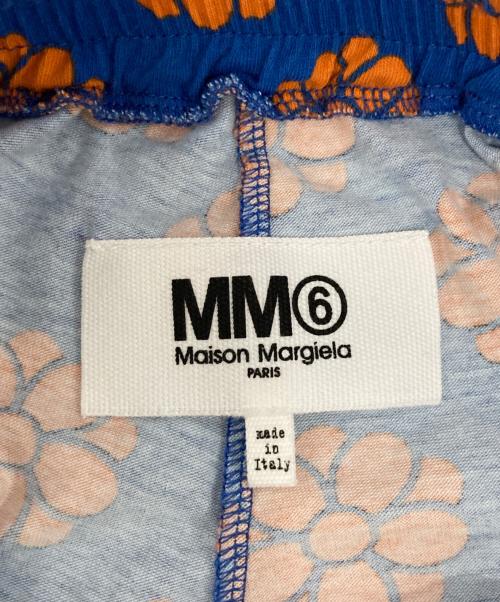 MM6 Maison Margiela（エムエムシックスメゾンマルジェラ）MM6 Maison Margiela (エムエムシックスメゾンマルジェラ) 19SS フラワープリントパンツ ブルー×オレンジ サイズ:XSの古着・服飾アイテム