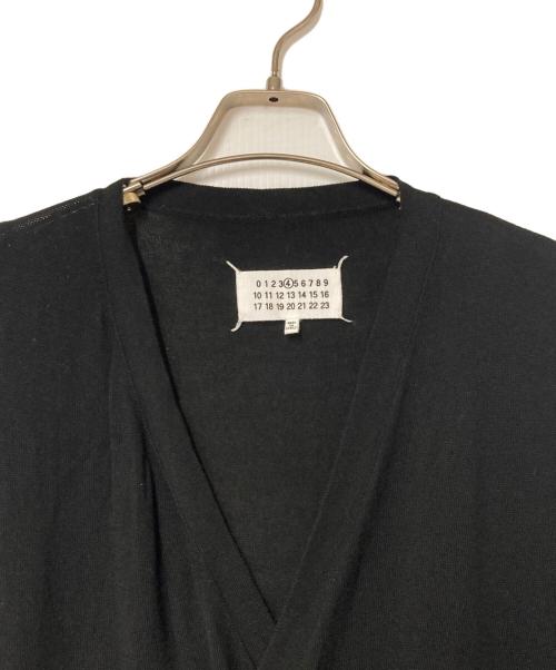 Maison Margiela 4（メゾンマルジェラ 4）Maison Margiela 4 (メゾンマルジェラ 4) エルボーパッチニットカーディガン ブラック サイズ:Mの古着・服飾アイテム