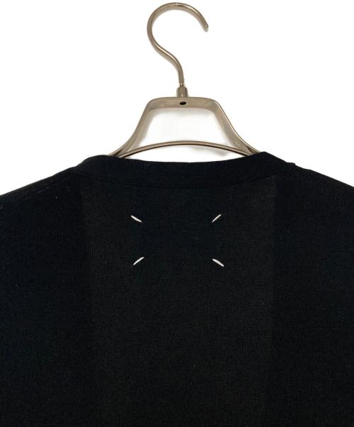 Maison Margiela 4（メゾンマルジェラ 4）Maison Margiela 4 (メゾンマルジェラ 4) エルボーパッチニットカーディガン ブラック サイズ:Mの古着・服飾アイテム