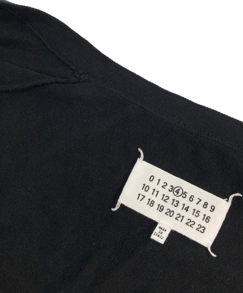 Maison Margiela 4（メゾンマルジェラ 4）Maison Margiela 4 (メゾンマルジェラ 4) エルボーパッチニットカーディガン ブラック サイズ:Mの古着・服飾アイテム