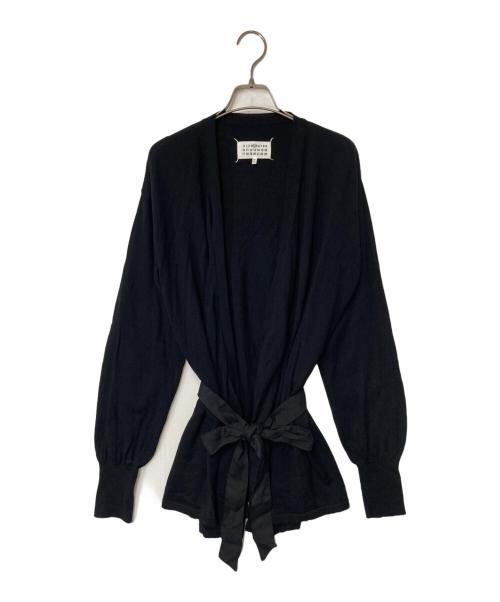 Maison Margiela 4（メゾンマルジェラ 4）Maison Margiela 4 (メゾンマルジェラ 4) エルボーパッチニットカーディガン ブラック サイズ:Mの古着・服飾アイテム