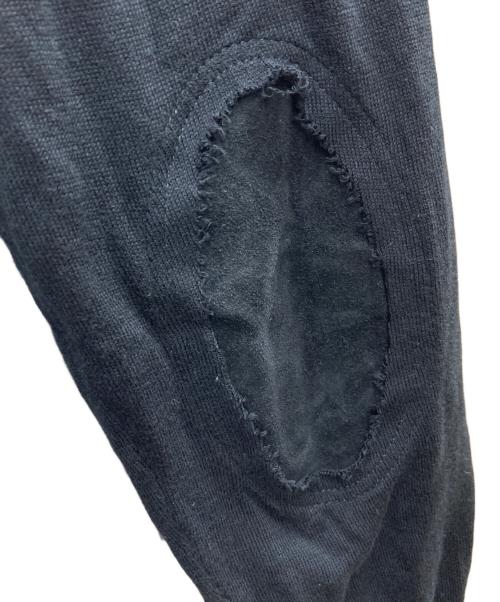 Maison Margiela 4（メゾンマルジェラ 4）Maison Margiela 4 (メゾンマルジェラ 4) エルボーパッチニットカーディガン ブラック サイズ:Mの古着・服飾アイテム