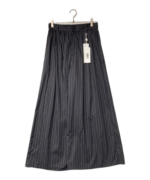 MM6 Maison Margiela（エムエムシックスメゾンマルジェラ）MM6 Maison Margiela (エムエムシックスメゾンマルジェラ) 18SS ストライプワイドパンツ ブラック×ホワイト サイズ:42の古着・服飾アイテム