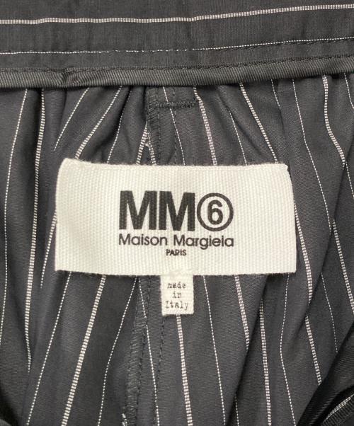 MM6 Maison Margiela（エムエムシックスメゾンマルジェラ）MM6 Maison Margiela (エムエムシックスメゾンマルジェラ) 18SS ストライプワイドパンツ ブラック×ホワイト サイズ:42の古着・服飾アイテム