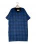 MM6 Maison Margiela（エムエムシックスメゾンマルジェラ）の古着「16AW チェック柄シャギーワンピース」｜ブルー