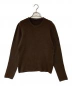 PRADAプラダ）の古着「カシミヤ混クルーネックニット」｜ブラウン