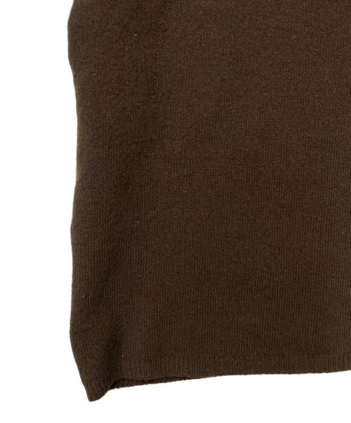 PRADA（プラダ）PRADA (プラダ) カシミヤ混クルーネックニット ブラウン サイズ:46の古着・服飾アイテム
