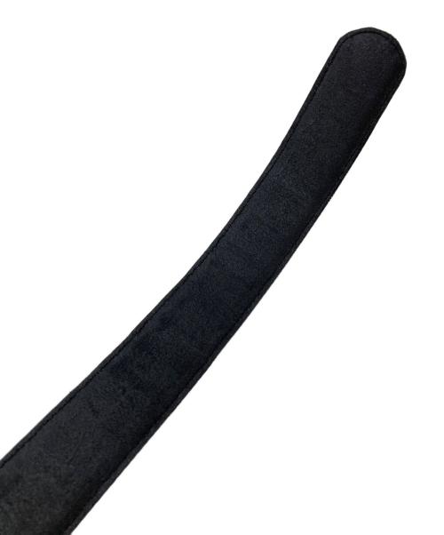 FENDI（フェンディ）FENDI (フェンディ) FF柄 ズッカ レザーベルト ブラウン×ブラック サイズ:実寸参照の古着・服飾アイテム