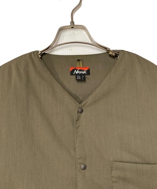 NANGA（ナンガ）NANGA (ナンガ) TAKIBI RIPSTOP INNER DOWN CARDIGAN/タキビリップストップインナーダウンカーディガン カーキ サイズ:XLの古着・服飾アイテム