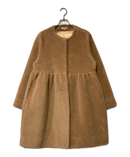 YORI（ヨリ）YORI (ヨリ) もふボアコート ベージュ サイズ:38の古着・服飾アイテム