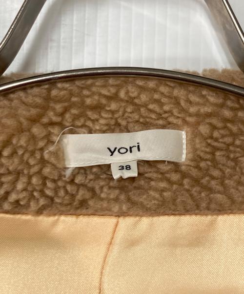 YORI（ヨリ）YORI (ヨリ) もふボアコート ベージュ サイズ:38の古着・服飾アイテム