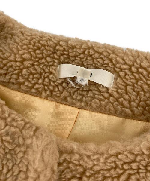 YORI（ヨリ）YORI (ヨリ) もふボアコート ベージュ サイズ:38の古着・服飾アイテム