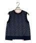 yori（ヨリ）の古着「マリンドットバックリボンジレ」｜ネイビー×ホワイト