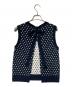 yori (ヨリ) マリンドットバックリボンジレ ネイビー×ホワイト サイズ:F：11000円