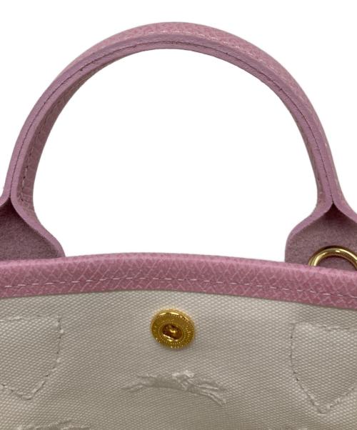 LONGCHAMP（ロンシャン）LONGCHAMP (ロンシャン) PANIER ミニ 2WAY ショルダーバッグ ピンクベージュの古着・服飾アイテム
