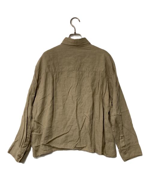 DEUXIEME CLASSE（ドゥーズィエム クラス）Deuxieme Classe (ドゥーズィエム クラス) Linen シャツ ベージュ サイズ:Freeの古着・服飾アイテム