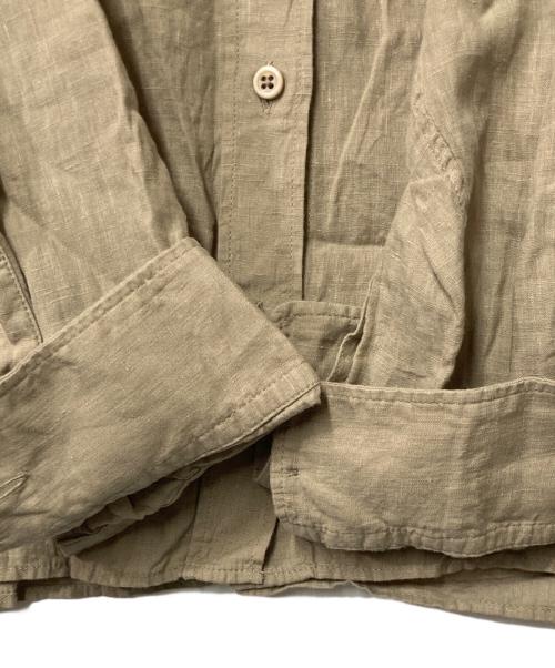 DEUXIEME CLASSE（ドゥーズィエム クラス）Deuxieme Classe (ドゥーズィエム クラス) Linen シャツ ベージュ サイズ:Freeの古着・服飾アイテム