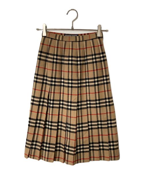 Burberry's（バーバリーズ）Burberry's (バーバリーズ) ノバチェック プリーツスカート ベージュ サイズ:表記なしの古着・服飾アイテム
